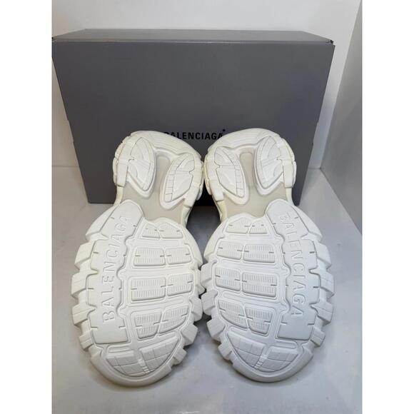 Balenciaga Track Signature Logo Sneakers White/Black SZ 46 - Picture 5 of 6